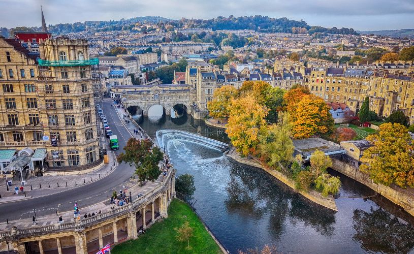 View of Bath in autumn, credit David Cherriman